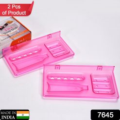 3in1 Soap And Tubedish Tray For Bathroom