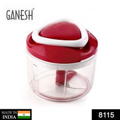 Ganesh Chopper Vegetable Cutter, Red (650 ml)