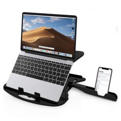 Adjustable Laptop Stand Patented Riser. With Portable Mobile Stand
