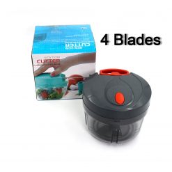 4 Blade Handy Chopper For Chopping And Cutting Of Types Of Fruits And Vegetables Easily.