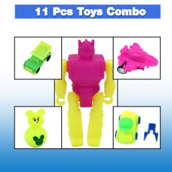 Toys for Kids Friction Powered Toy for Baby Push & Go Toys Combo Set for Boys & Girls ( Pack of 11)