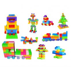 200 Pc Train Blocks Toy used in all kinds of household and official places specially for kids and children for their playing and enjoying purposes.