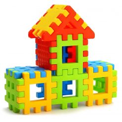 Blocks House Multi Color Building Blocks with Smooth Rounded Edges (110Pc Set)