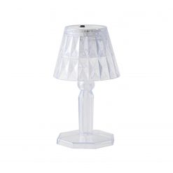 2in1 Transparent Mini Crystal Table Lamp with Reflection Light (Moq :- 12Pcs)