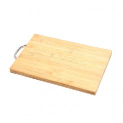 Thick Wooden Bamboo Kitchen Chopping Cutting Slicing Board with Holder for Fruits Vegetables Meat