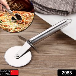 Stainless Steel Pizza Cutter, Sandwich & Pastry Cake Cycle Cutter, Sharp, Wheel Type Cutter, Pack of 1