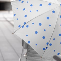 Dot Printed Umbrella for Men and Women Multicolor