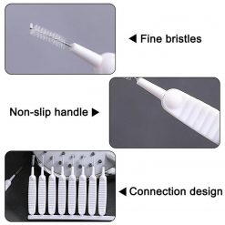 10pcs Shower Nozzle Cleaning Brush, Reusable Multifunctional Shower Head Anti-Clogging Small Brush