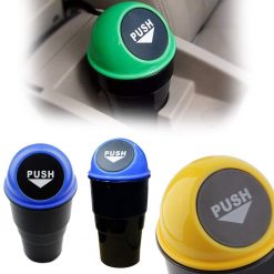 Car dustbin Garbage, Mini Car Trash Can, Small Automatic Portable Trash Can for Car, Home, Office.