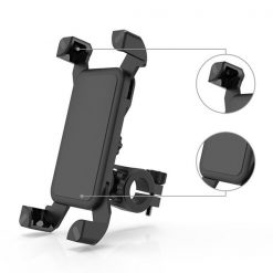 Bike Phone Mount Anti Shake and Stable Cradle Clamp with 360° Rotation