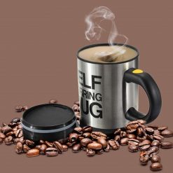 Self Stirring Mug used in all kinds of household and official places for serving drinks, coffee and types of beverages etc.