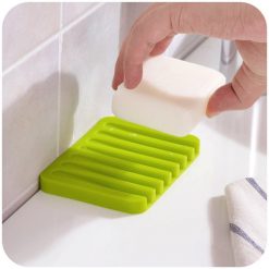 Silicone Soap Holder Soap Dish Stand Saver Tray Case for Shower