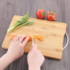 Non-Slip Wooden Bamboo Cutting Board with Antibacterial Surface